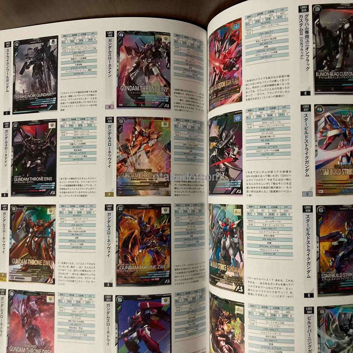 Mobile Suit Gundam Arsenal Base Official Card Book Vol.1