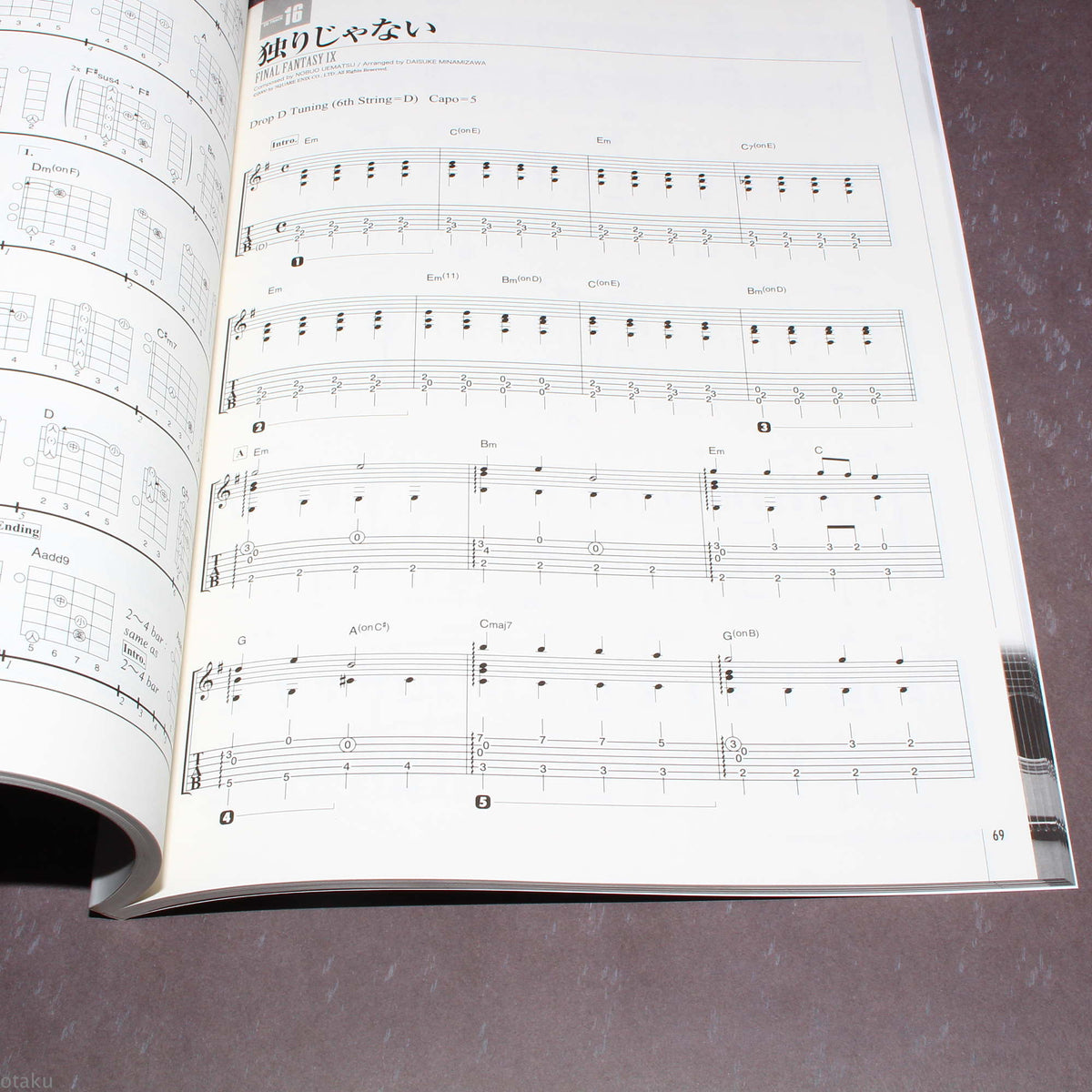 Final Fantasy Solo Guitar Collections Vol. 3 Tab Music Score and CD