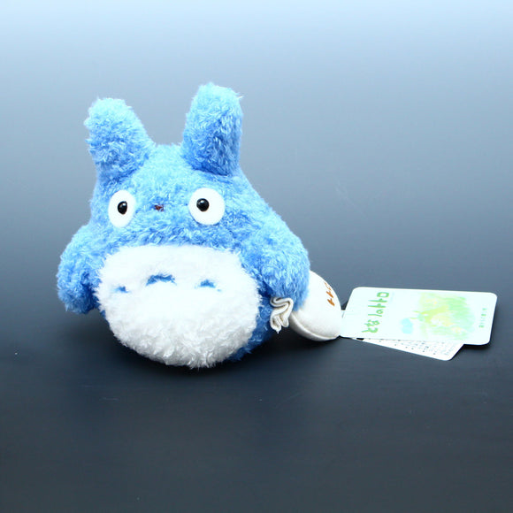 Totoro Blue Plush Soft Fluffy Small