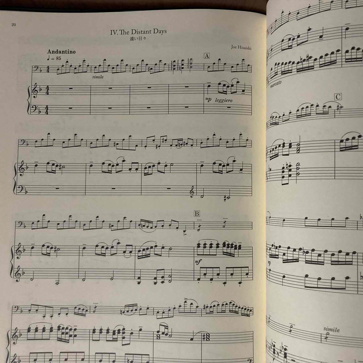 Joe Hisaishi Five Melodies from Nausicaa Cello and Piano