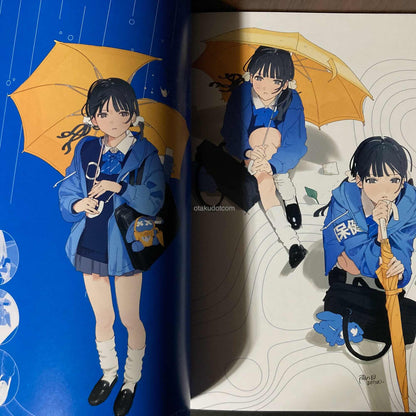 BLUE collage Junro Artworks and  Illustration Making