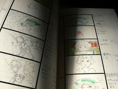 Ponyo On A Cliff Storyboard / Conte Book