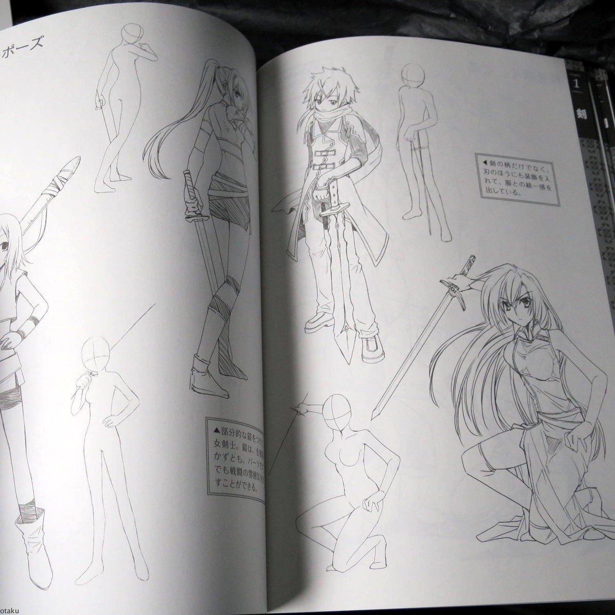 Fight - Fantasy Weapons Illustration Pose Collection