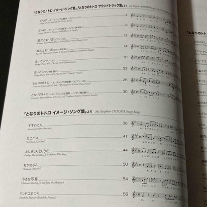 Totoro Piano Solo Music Score Book