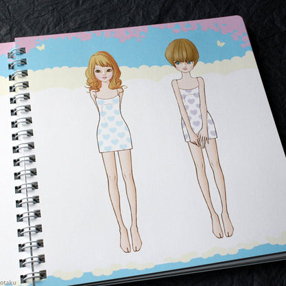 Oshare Note 1 - Kisekae to Nurie / Sticker and Coloring Art Book
