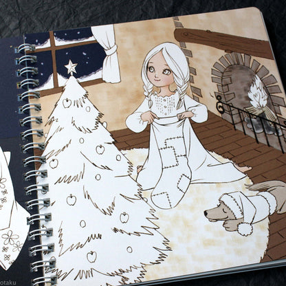 Oshare Note 1 - Kisekae to Nurie / Sticker and Coloring Art Book