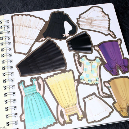 Oshare Note 1 - Kisekae to Nurie / Sticker and Coloring Art Book
