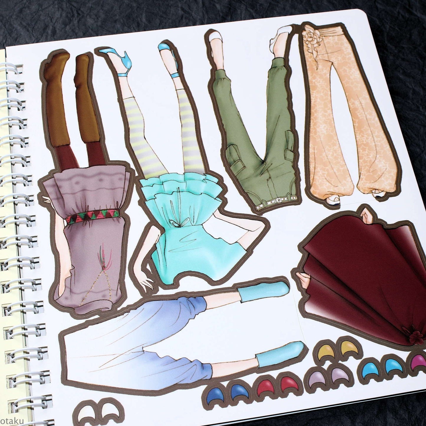 Oshare Note 1 - Kisekae to Nurie / Sticker and Coloring Art Book
