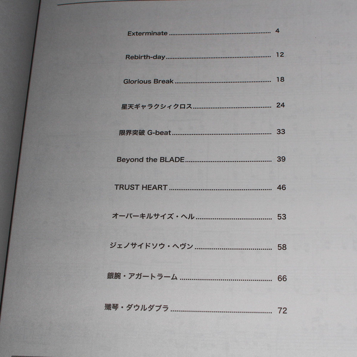 Symphogear GX - Piano Solo Music Score