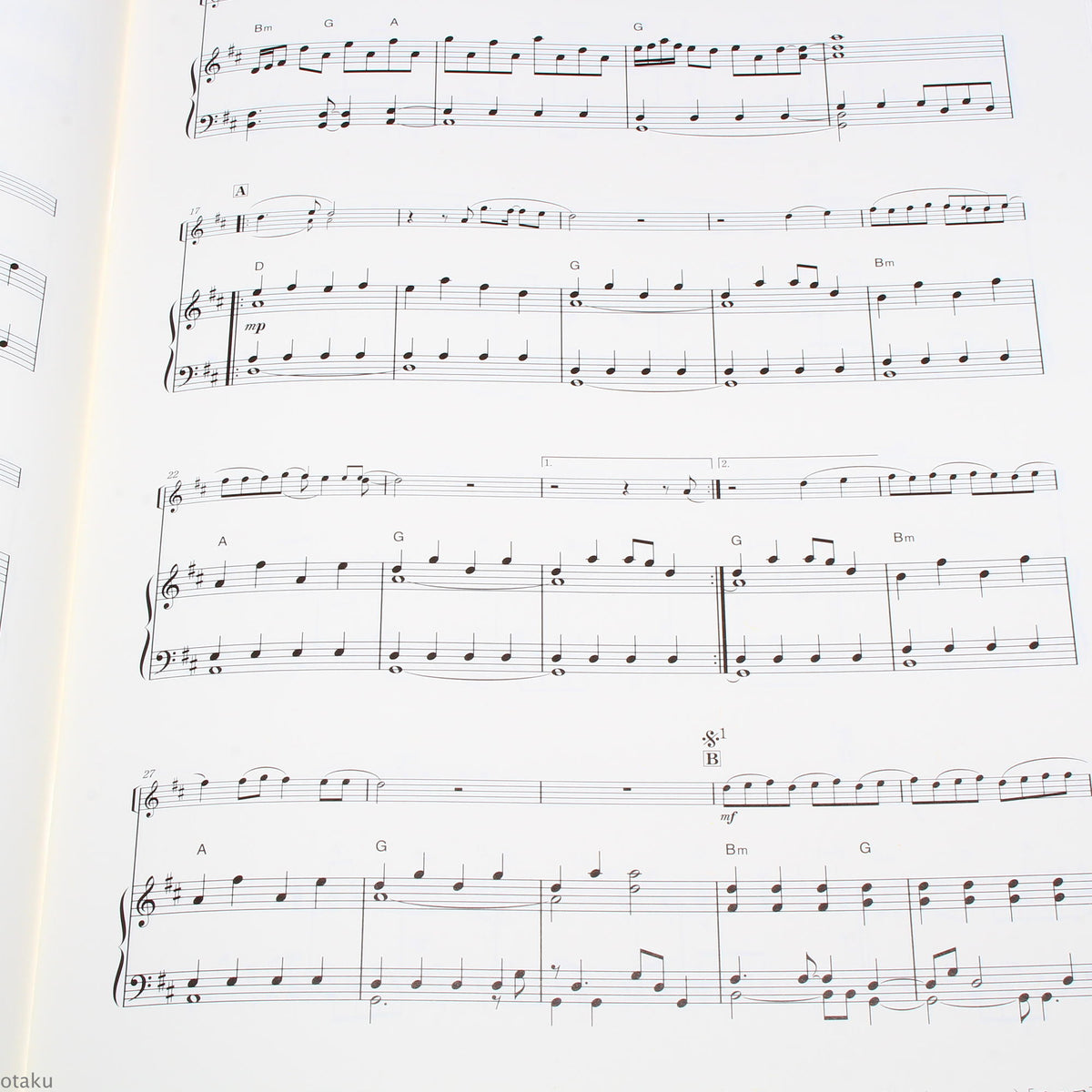 Your Name / Kimi no Na wa - Radwimps - Flute Score Book