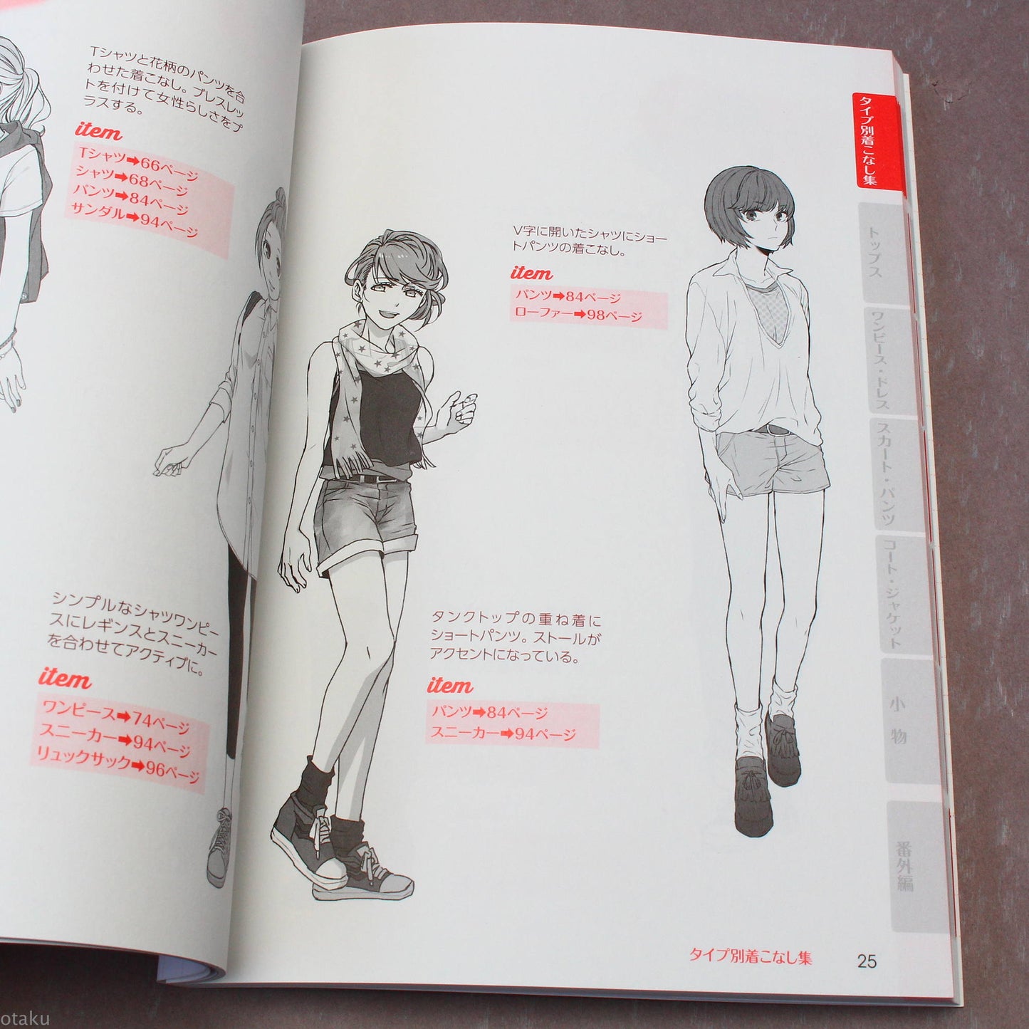Manga Characters Clothing Illustration Collection - Girls Style