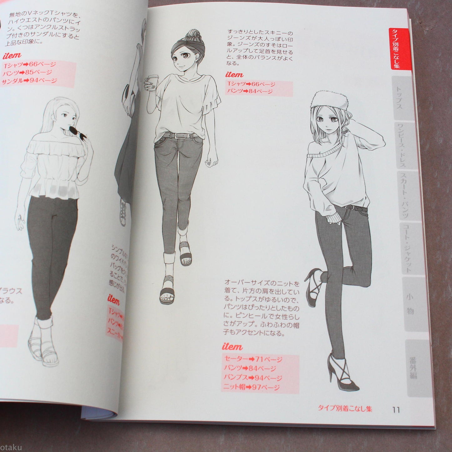 Manga Characters Clothing Illustration Collection - Girls Style