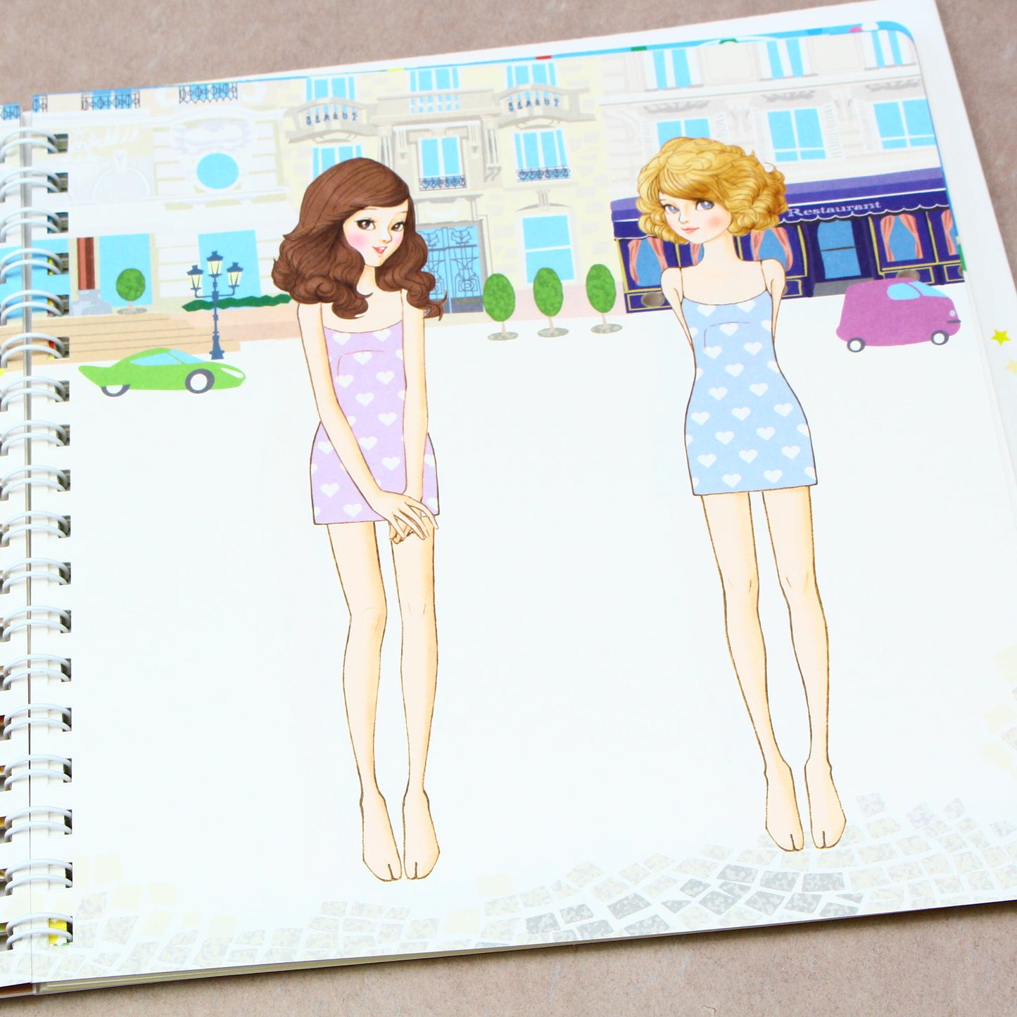 Oshare Note 2 - Kisekae to Nurie / Sticker and Coloring Art Book