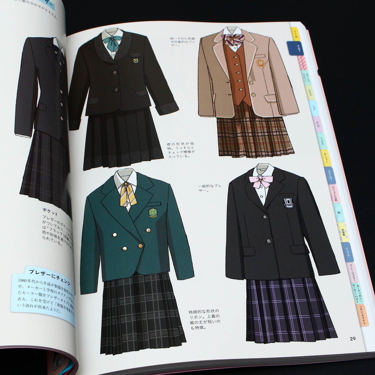Schoolgirls Uniforms and Accessories - Illustration Art Book