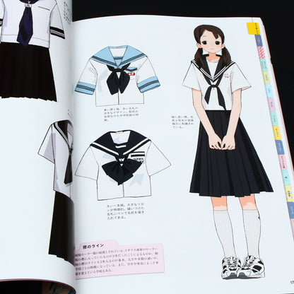 Schoolgirls Uniforms and Accessories - Illustration Art Book