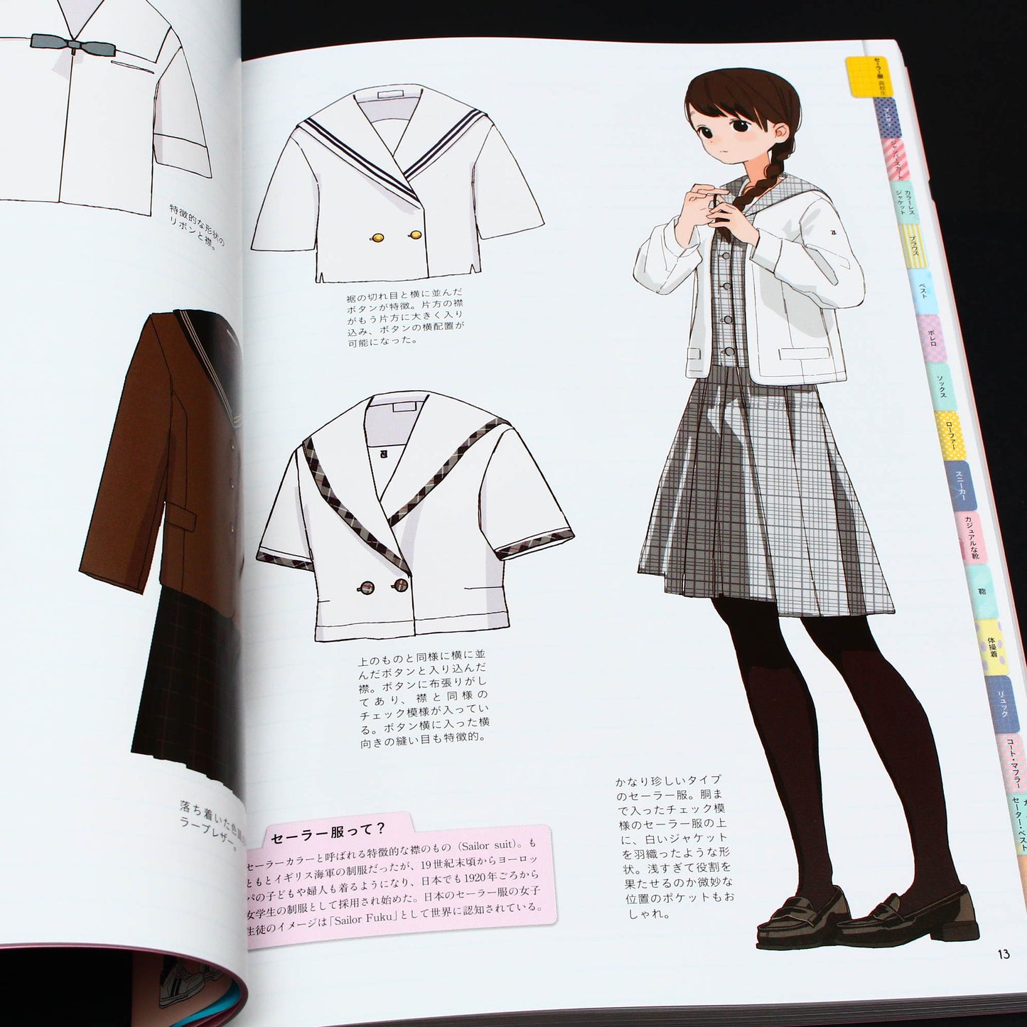 Schoolgirls Uniforms and Accessories - Illustration Art Book