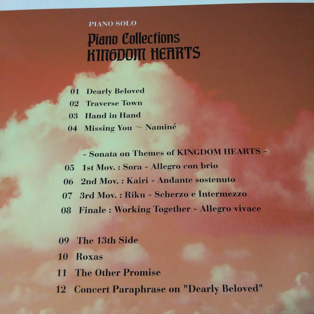 Piano Collections Kingdom Hearts - Sheet Music Score
