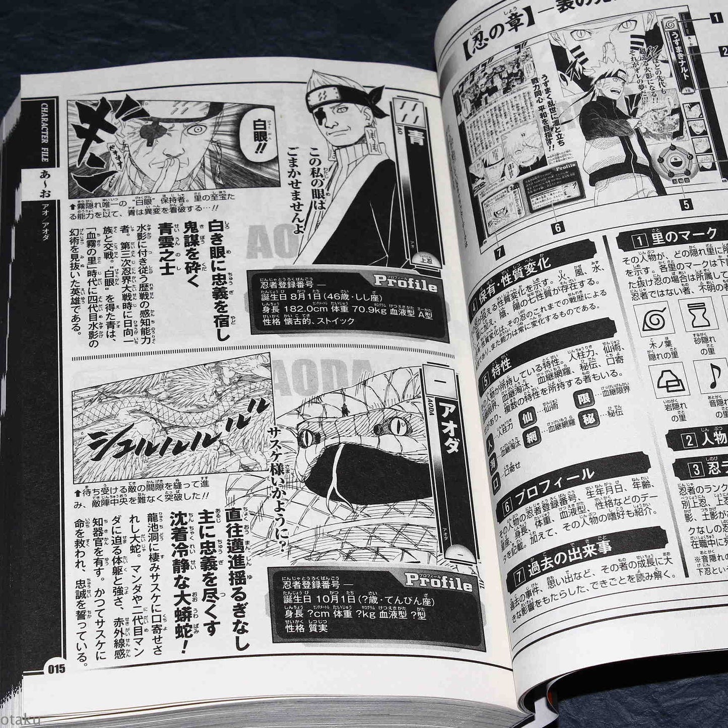 Naruto Hiden Jin No Sho - Official Character Data Book
