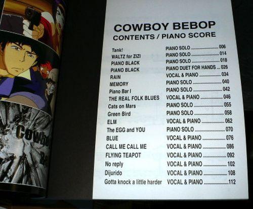 Cowboy Bebop - Yoko Kanno Piano Music Score