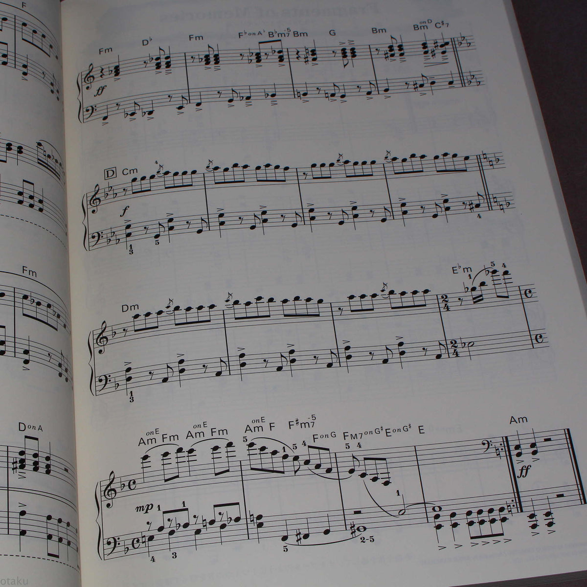 Final Fantasy Super Best Piano Solo Score