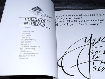 Yui Holidays in the Sun Band Score Book