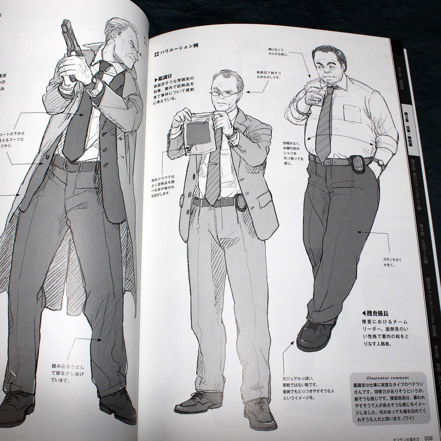How to Draw Ojisan / Middle Age Men - Japan Art Book