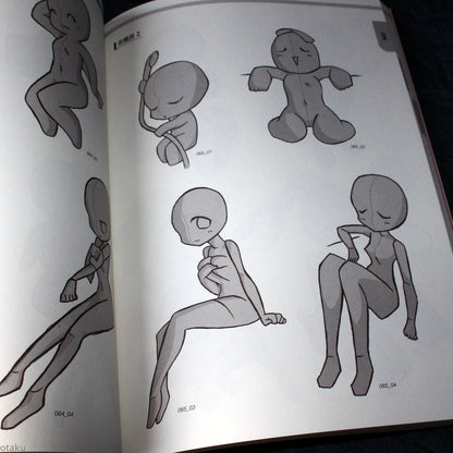 How to Draw SD Super Deformed / Chibi Pose - Female Characters