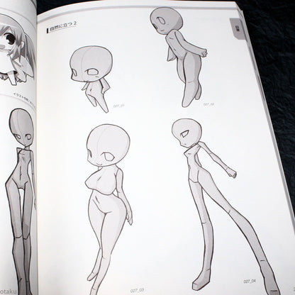 How to Draw SD Super Deformed / Chibi Pose - Female Characters